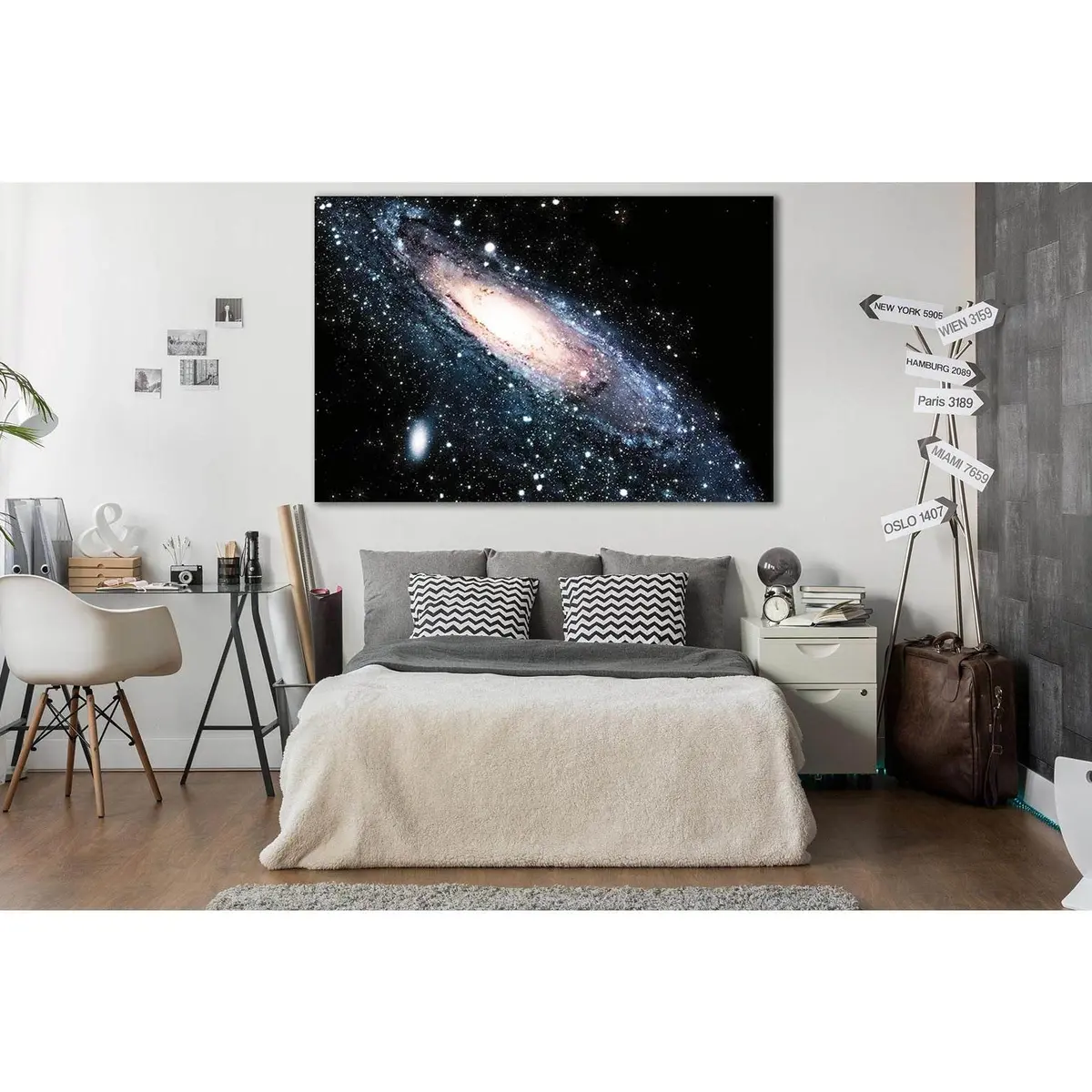 Spiral Galaxy In The Universe №Sl403 Ready To Hang Canvas Print 1