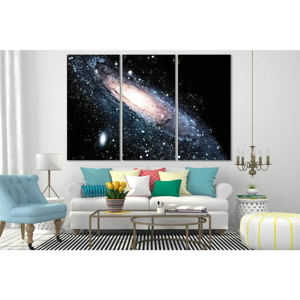 Spiral Galaxy In The Universe №Sl403 Ready To Hang Canvas Print 5