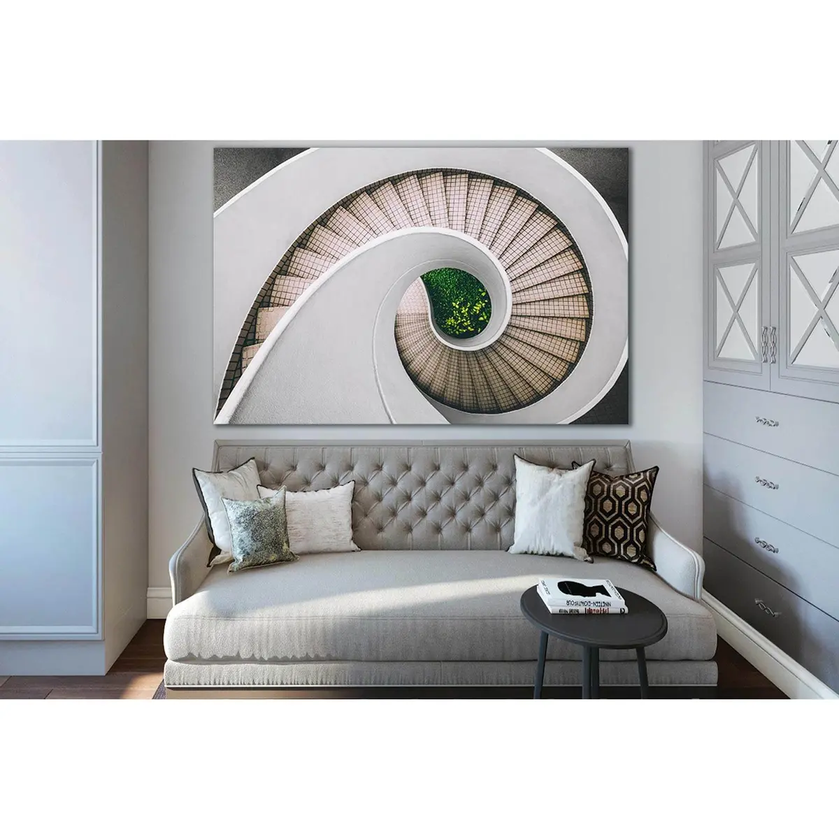 Spiral Stair Architecture №Sl1410 Ready To Hang Canvas Print 1