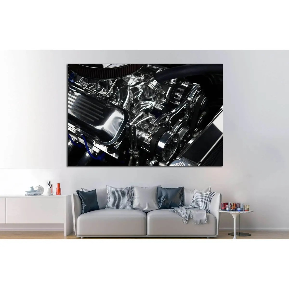 Sport Car Engine №516 Ready To Hang Canvas Print 3