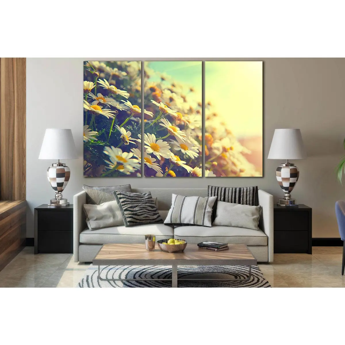 Spring Daisy Flowers №Sl704 Ready To Hang Canvas Print 5