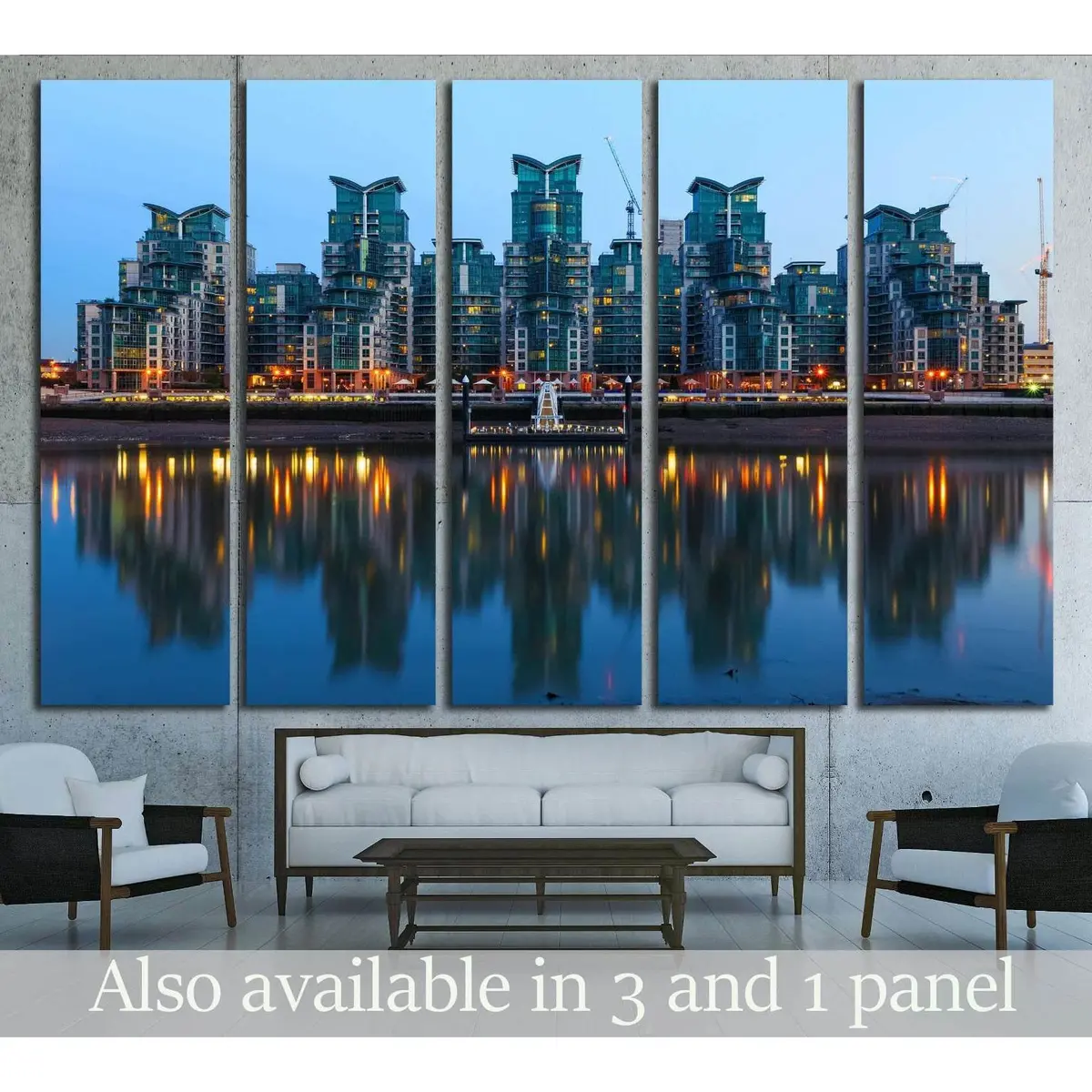 St George Wharf Pie in Vauxhall, London – Premium Ready-to-Hang Canvas Art Print #1741