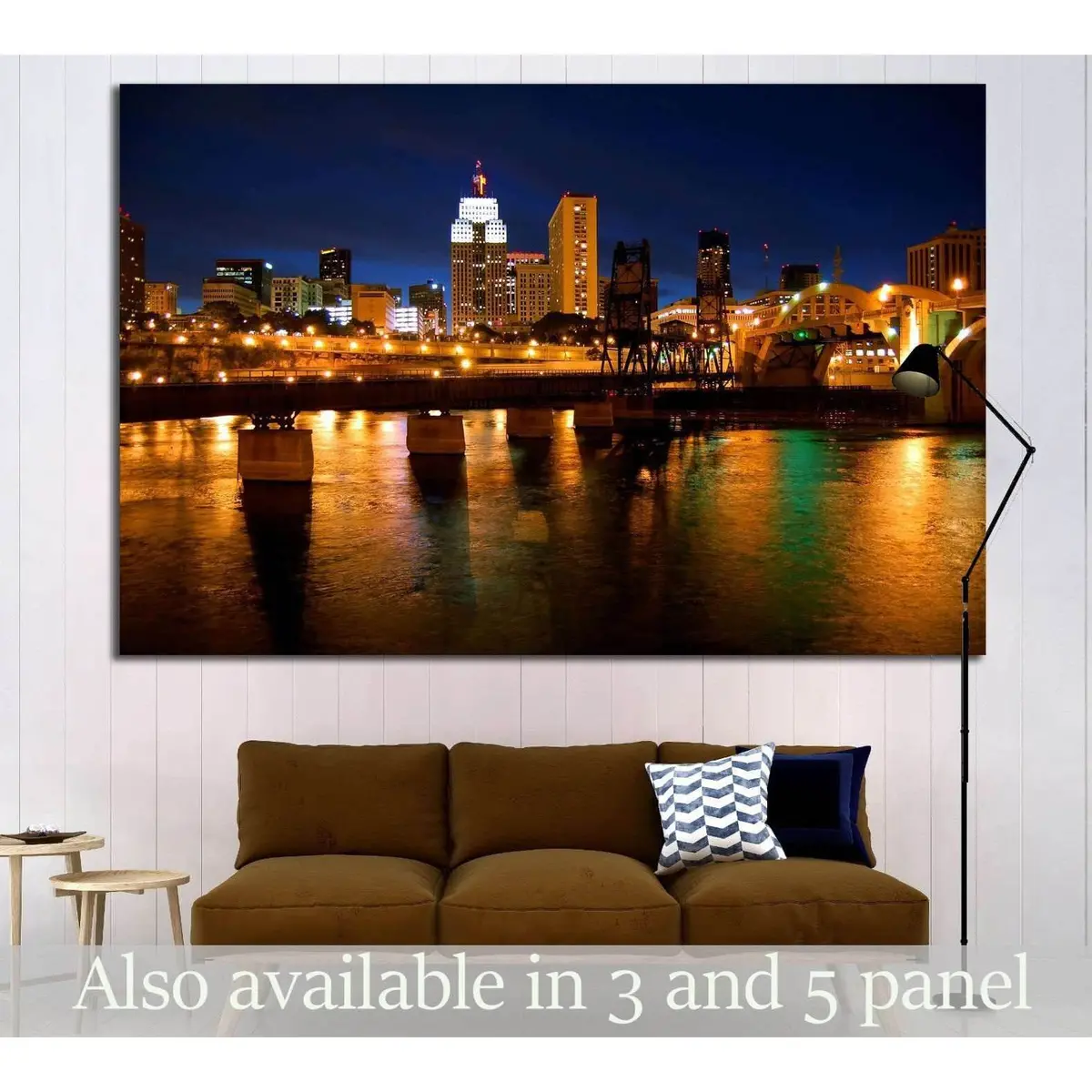 St. Paul, Minnesota Skyline №1661 Ready To Hang Canvas Print 1