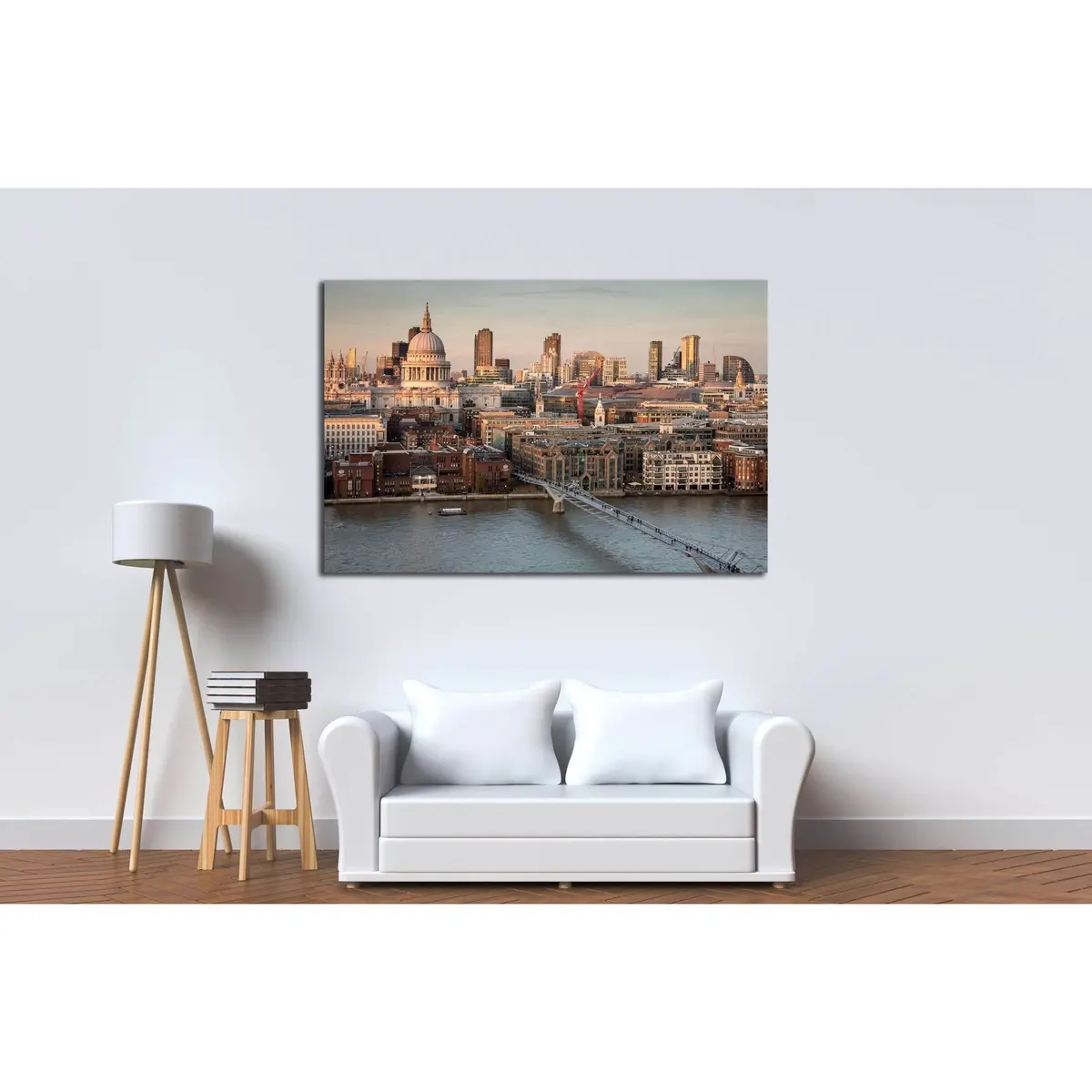 St. Paul's Cathedral And The City Of London Skyline №2972 Ready To Hang Canvas Print 3