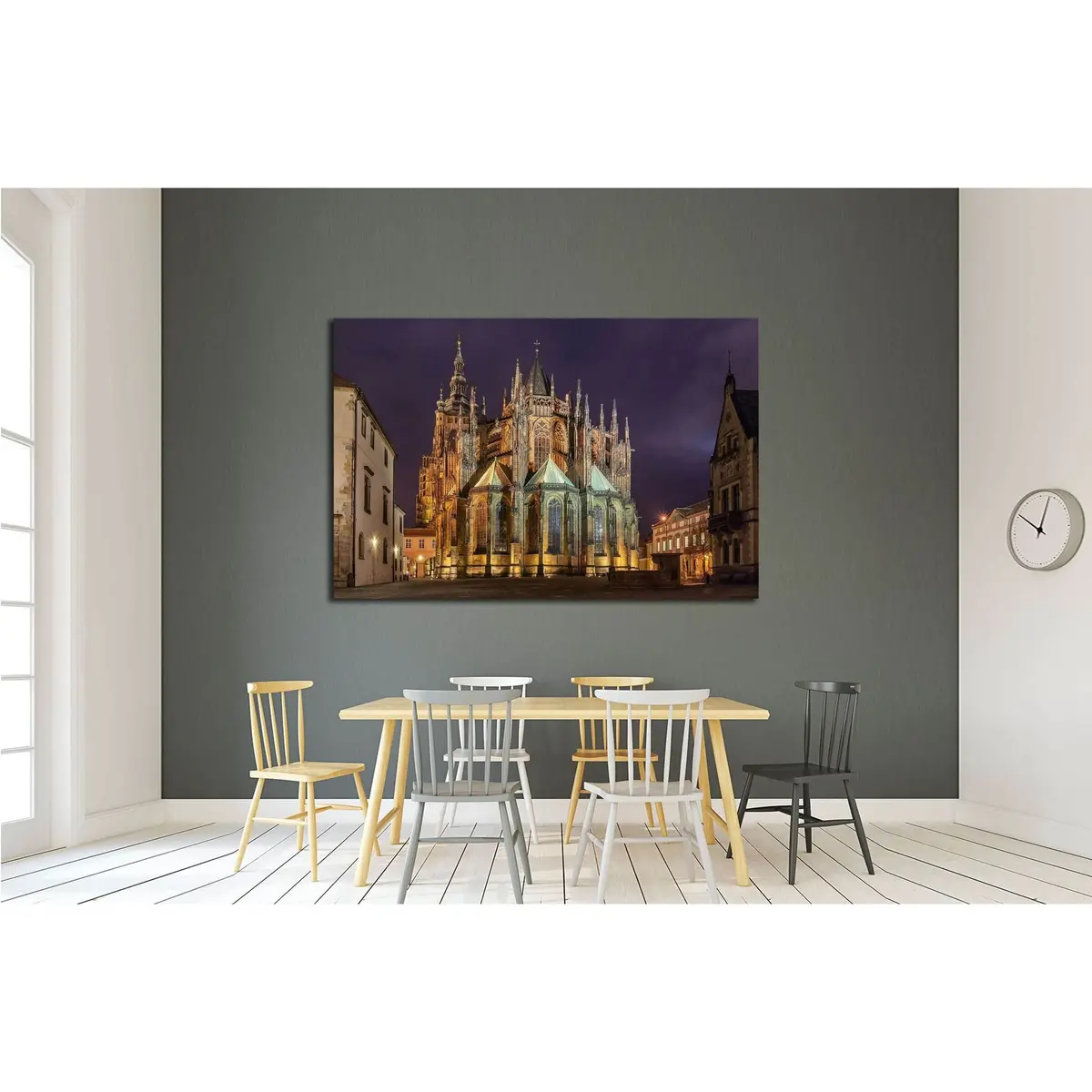 St. Vitus Cathedral In Prague №2614 Ready To Hang Canvas Print 3