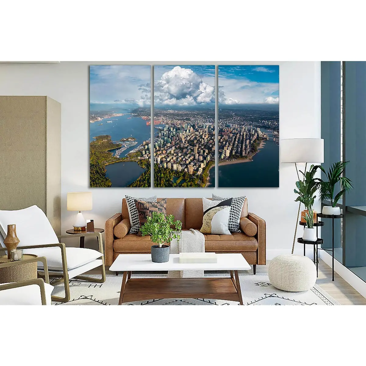 Stanley Park And Downtown Vancouver Skyline №Sl379 Ready To Hang Canvas Print 5