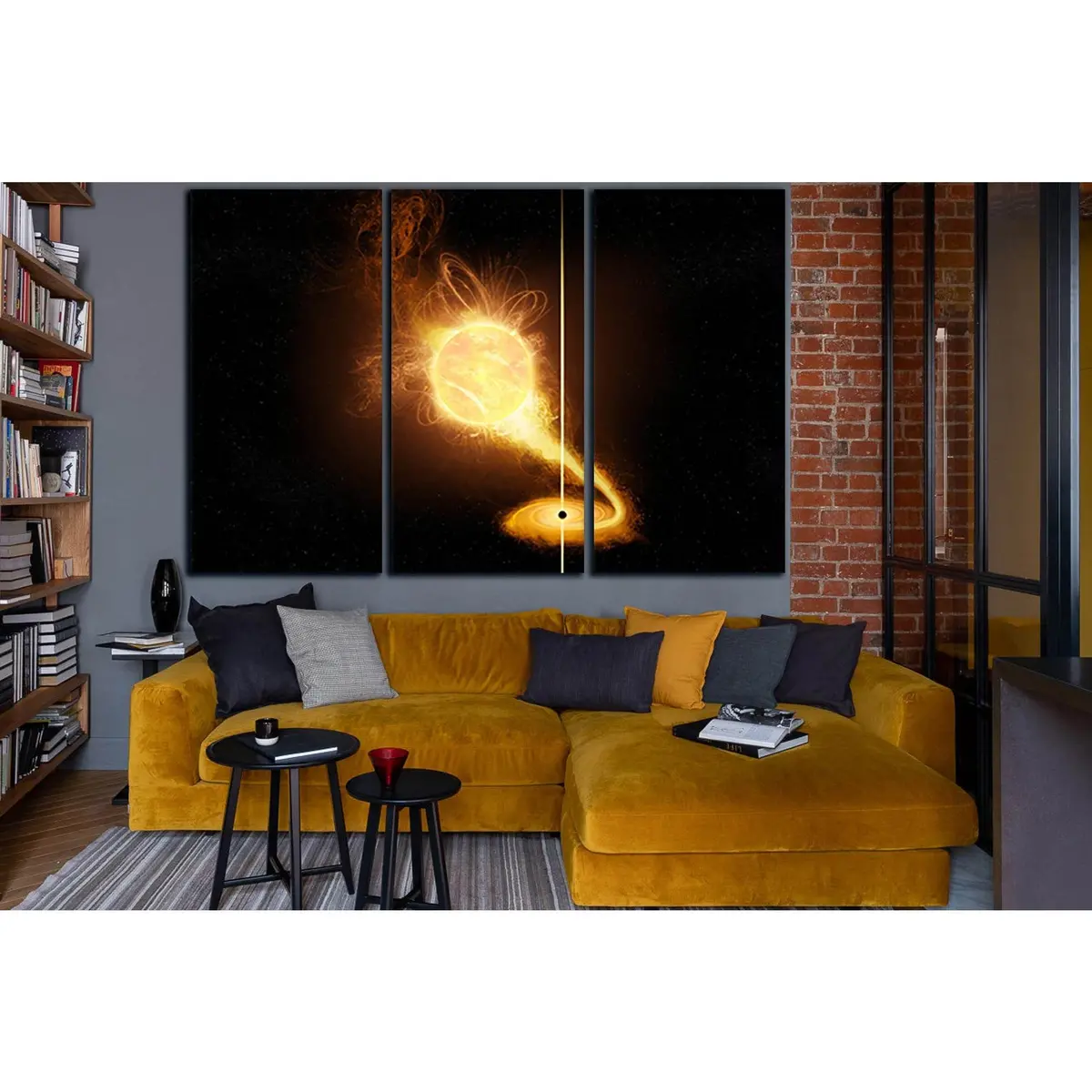 Star And Black Hole №Sl976 Ready To Hang Canvas Print 5