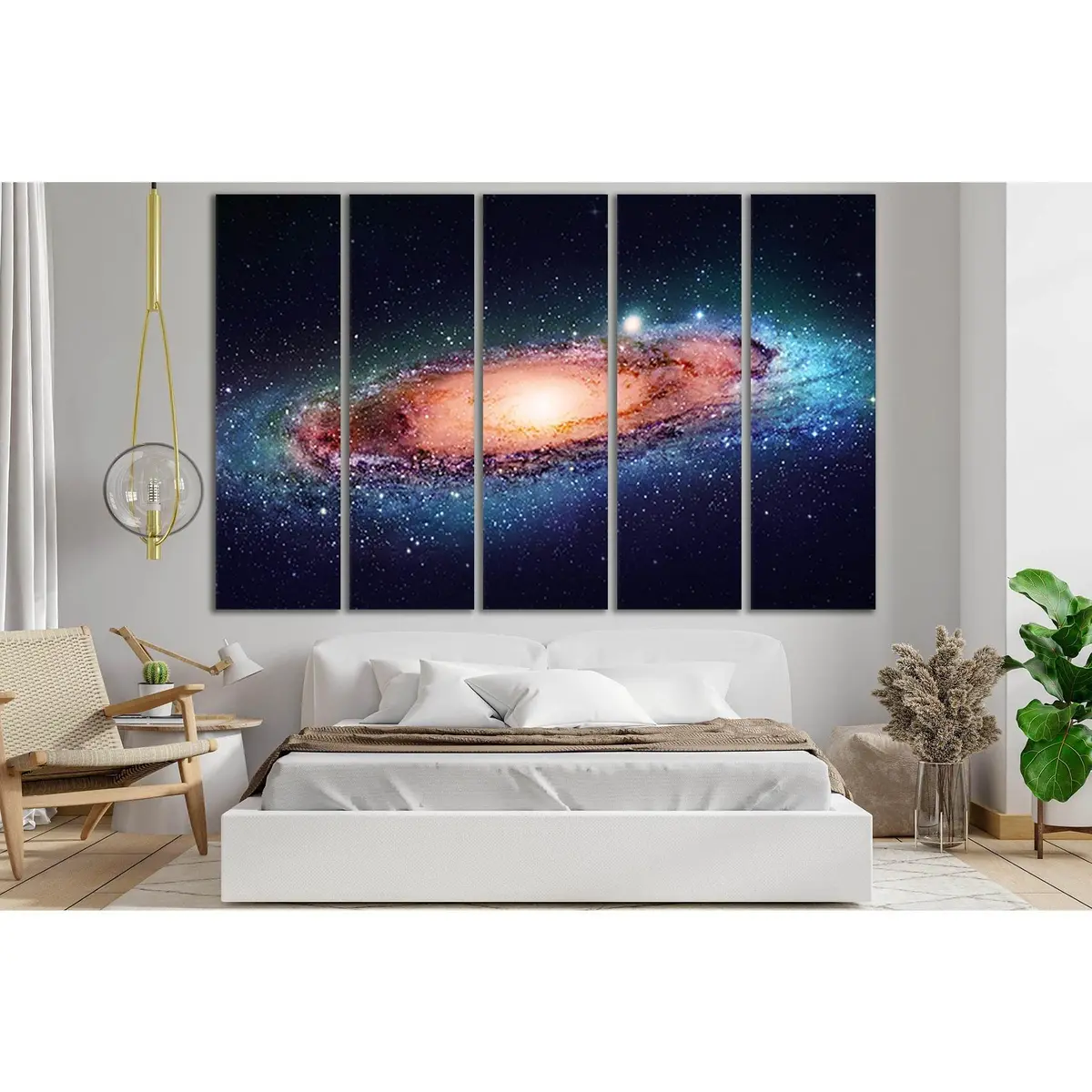 SL418 Star Cluster Galaxy Canvas Wall Art – Premium Ready-to-Hang Print - Image 3