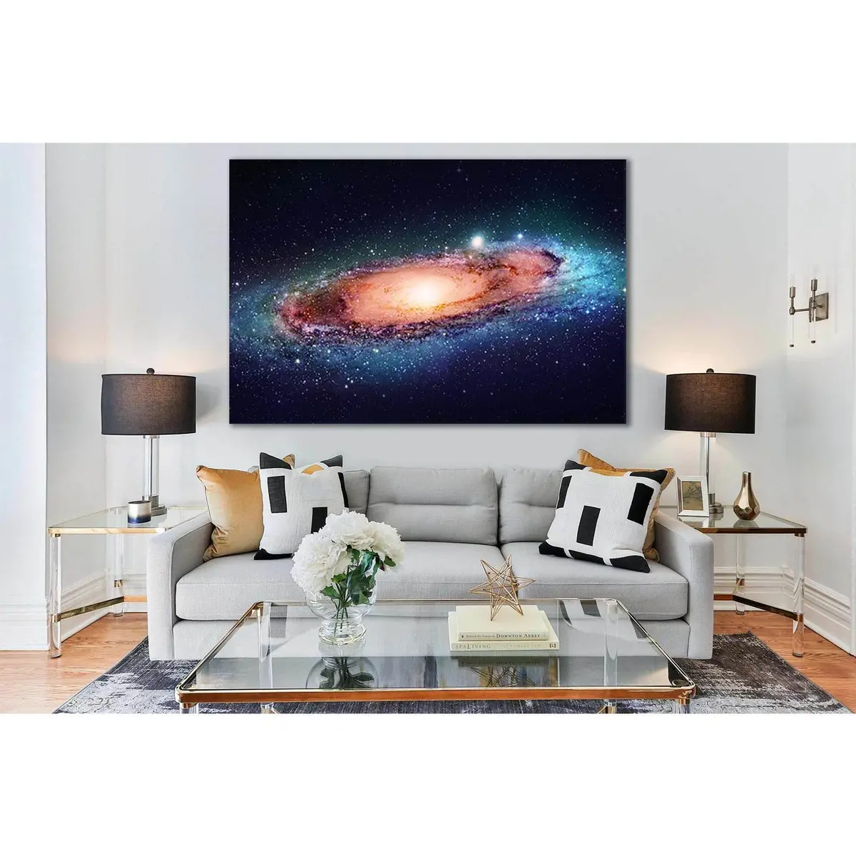 Star Cluster Galaxy №Sl418 Ready To Hang Canvas Print 1