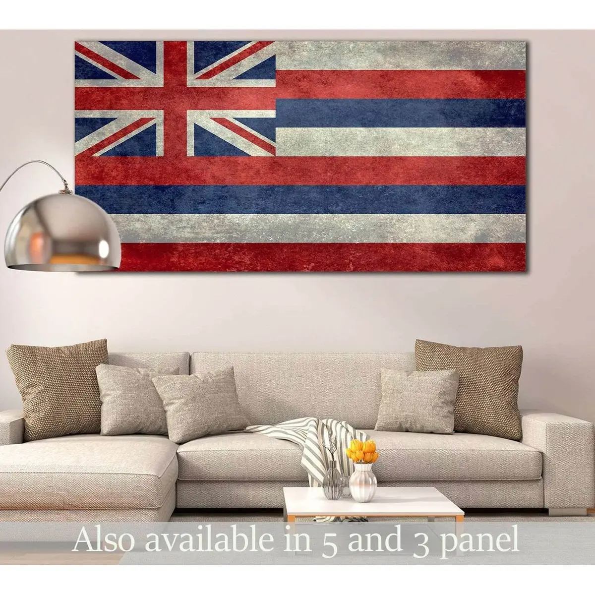 State Flag Of Hawaii №830 Ready To Hang Canvas Print 1