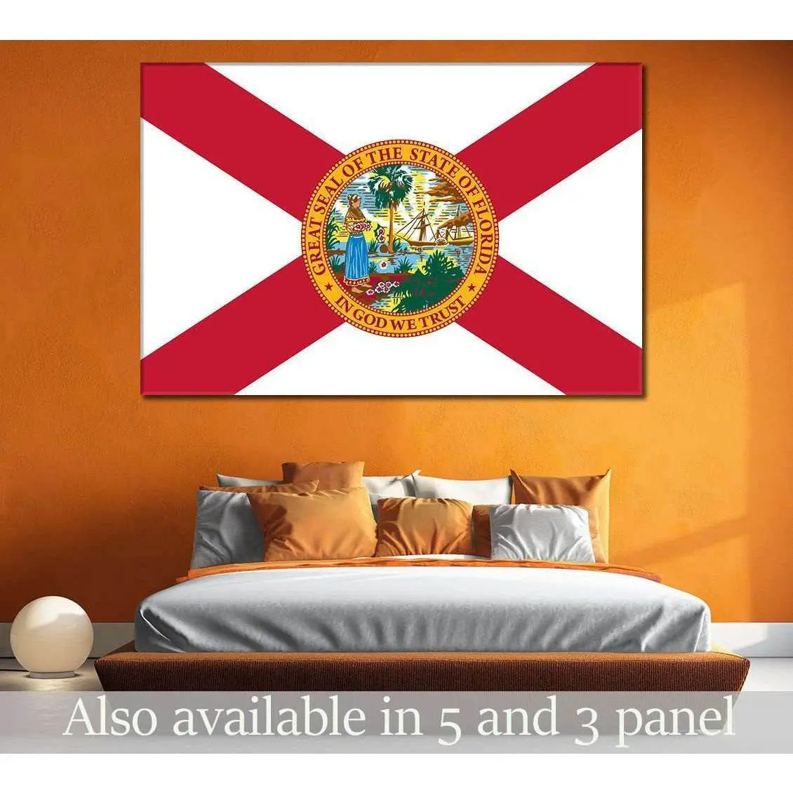 State Of Florida №835 Ready To Hang Canvas Print 1