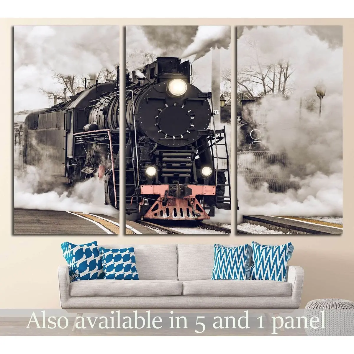 Steam Train №232 Ready To Hang Canvas Print 5