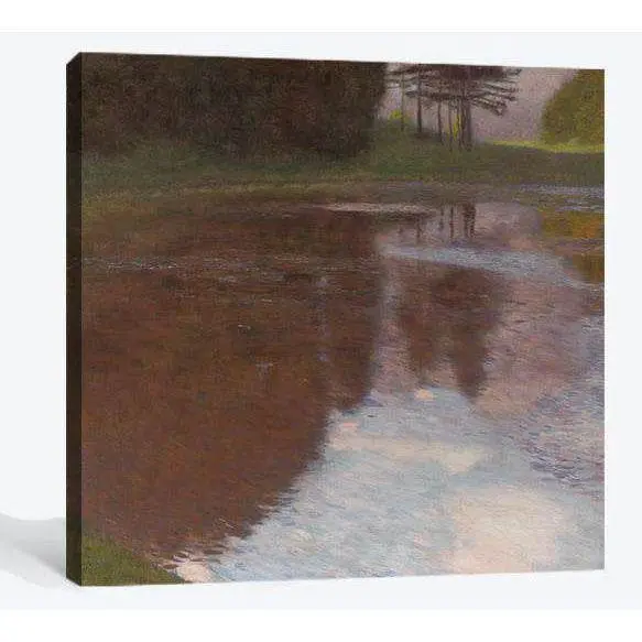 Stiller Weiher (Egelsee Bei Golling, Salzburg) (Tranquil Pond) 1899 - Ready To Hang Canvas Print 1