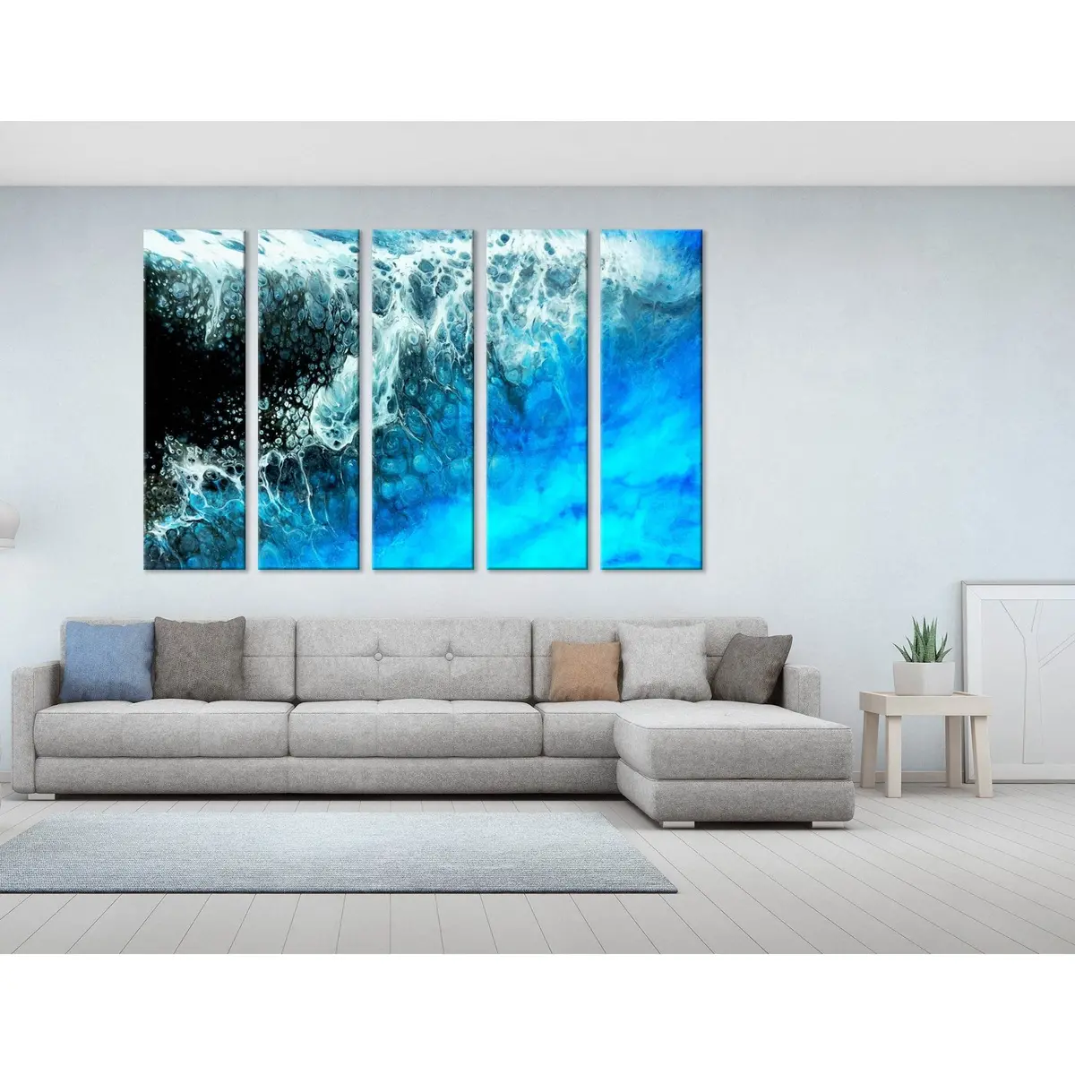 Abstract Ocean Storm Canvas Art №04304 – Premium Ready-to-Hang Wall Decor