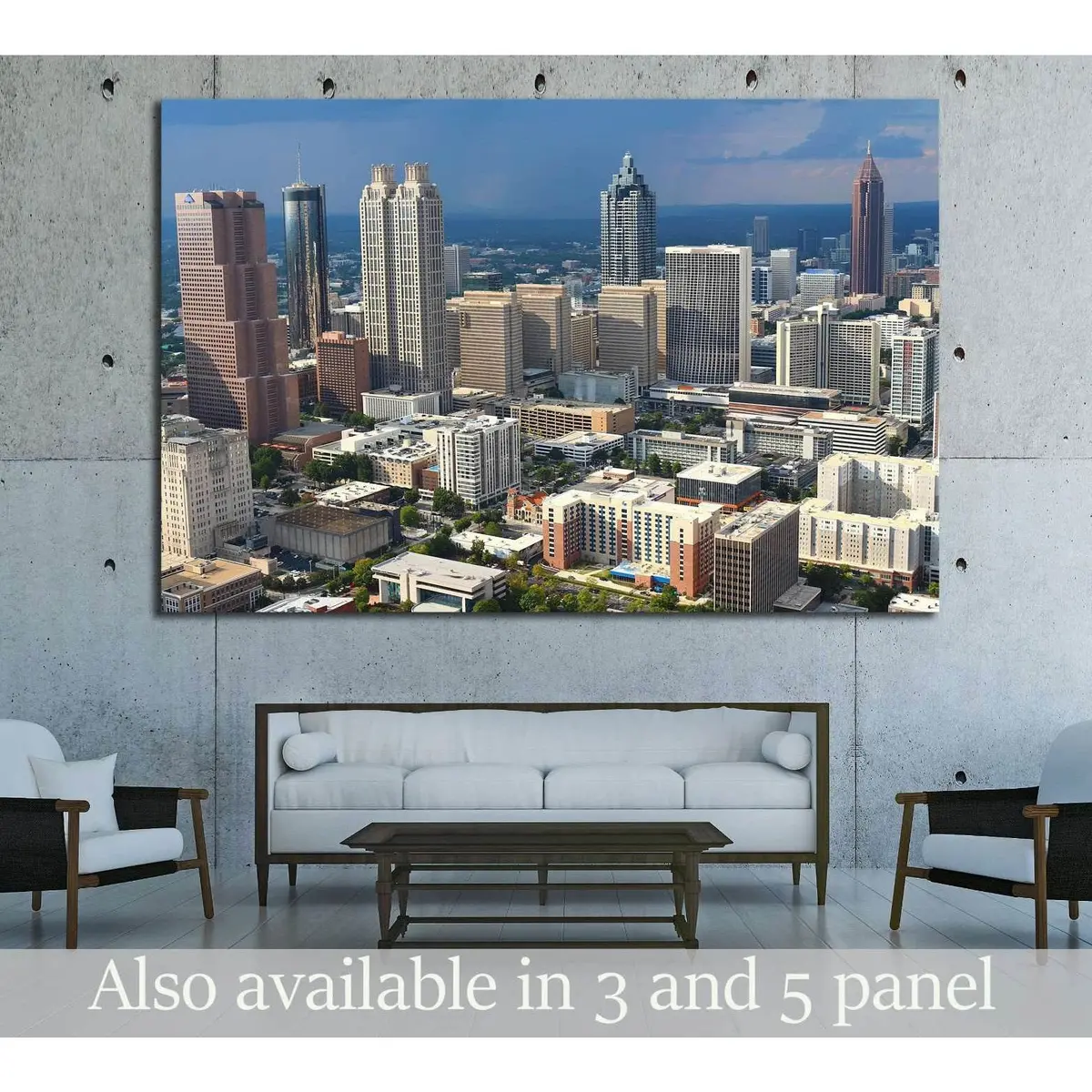 Stormy Atlanta Skies №1652 Ready To Hang Canvas Print 1