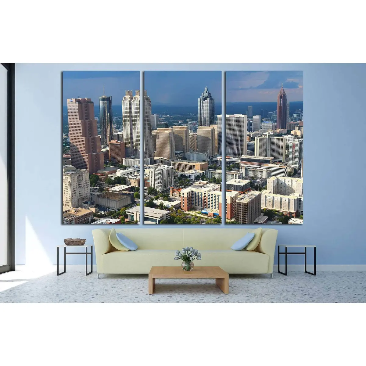 Stormy Atlanta Skies №1652 Ready To Hang Canvas Print 5
