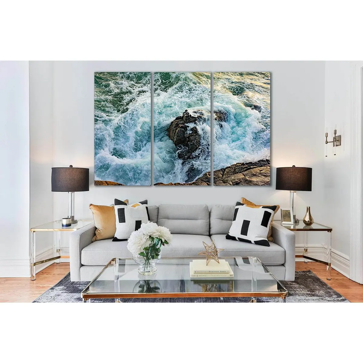 Stormy Waves By The Shore №Sl80 Ready To Hang Canvas Print 5