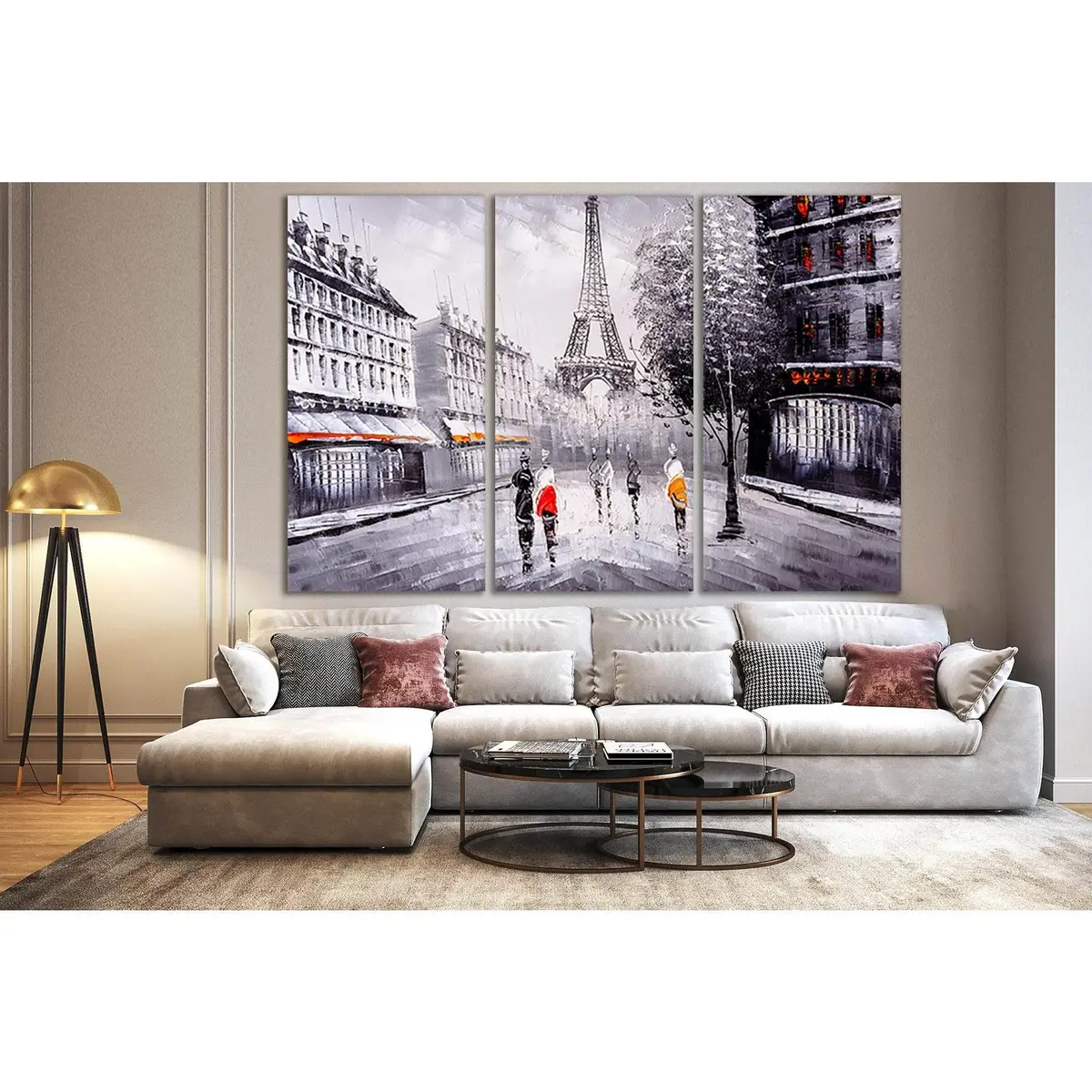 Street View Paris Oil Painting №Sl585 Ready To Hang Canvas Print 5