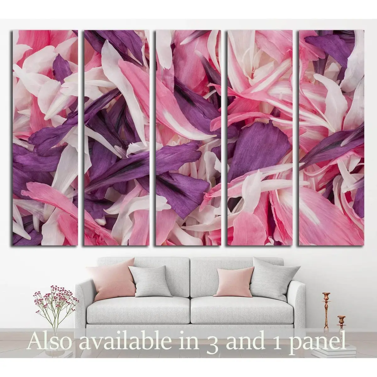 Vibrant Poppy Petals Studio Background – Ready-to-Hang Canvas Wall Art #2547