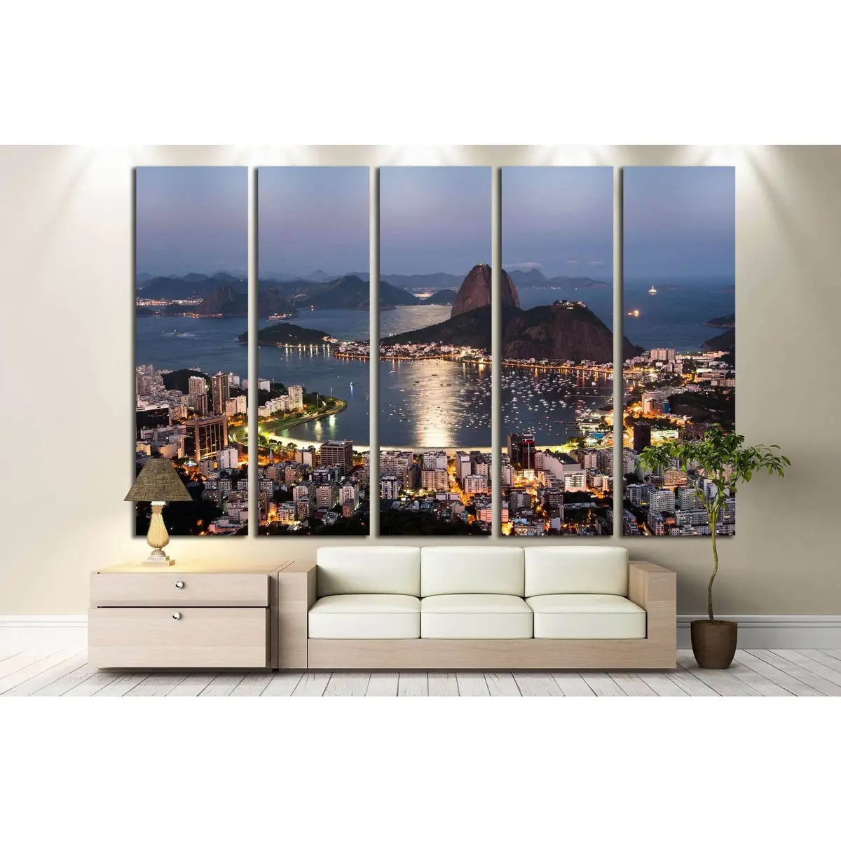 Sugarloaf Mountain, Rio De Janeiro, Brazil №1181 Ready To Hang Canvas Print 2