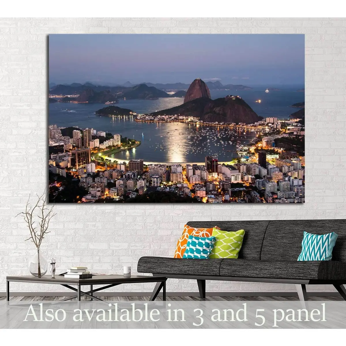 Sugarloaf Mountain, Rio De Janeiro, Brazil №1181 Ready To Hang Canvas Print 1