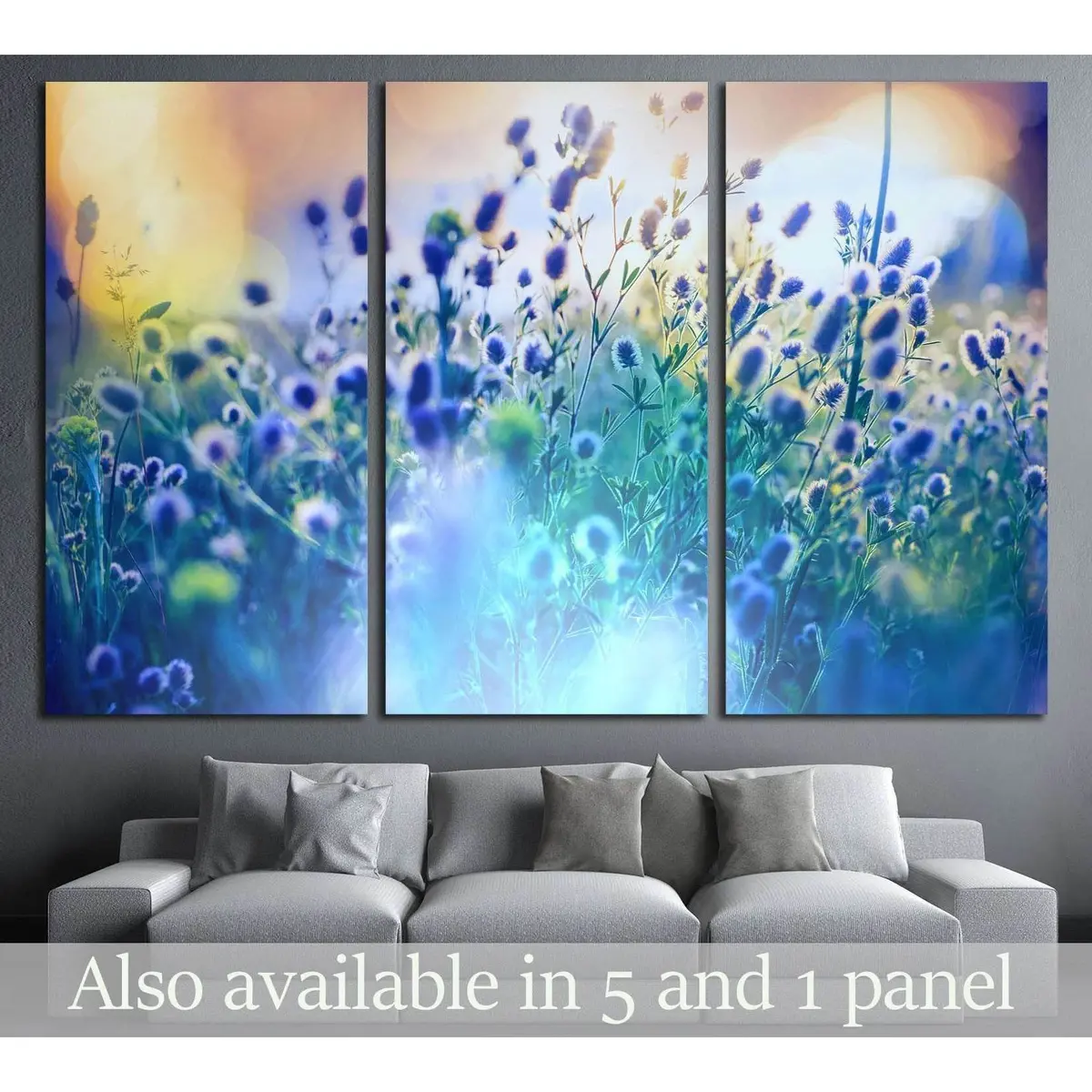 Summer Flowers Meadow №28 Ready To Hang Canvas Print 1