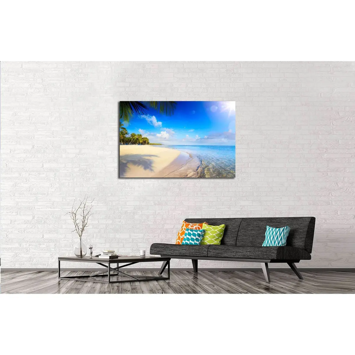 Summer Tropical Beach №3194 Ready To Hang Canvas Print 3