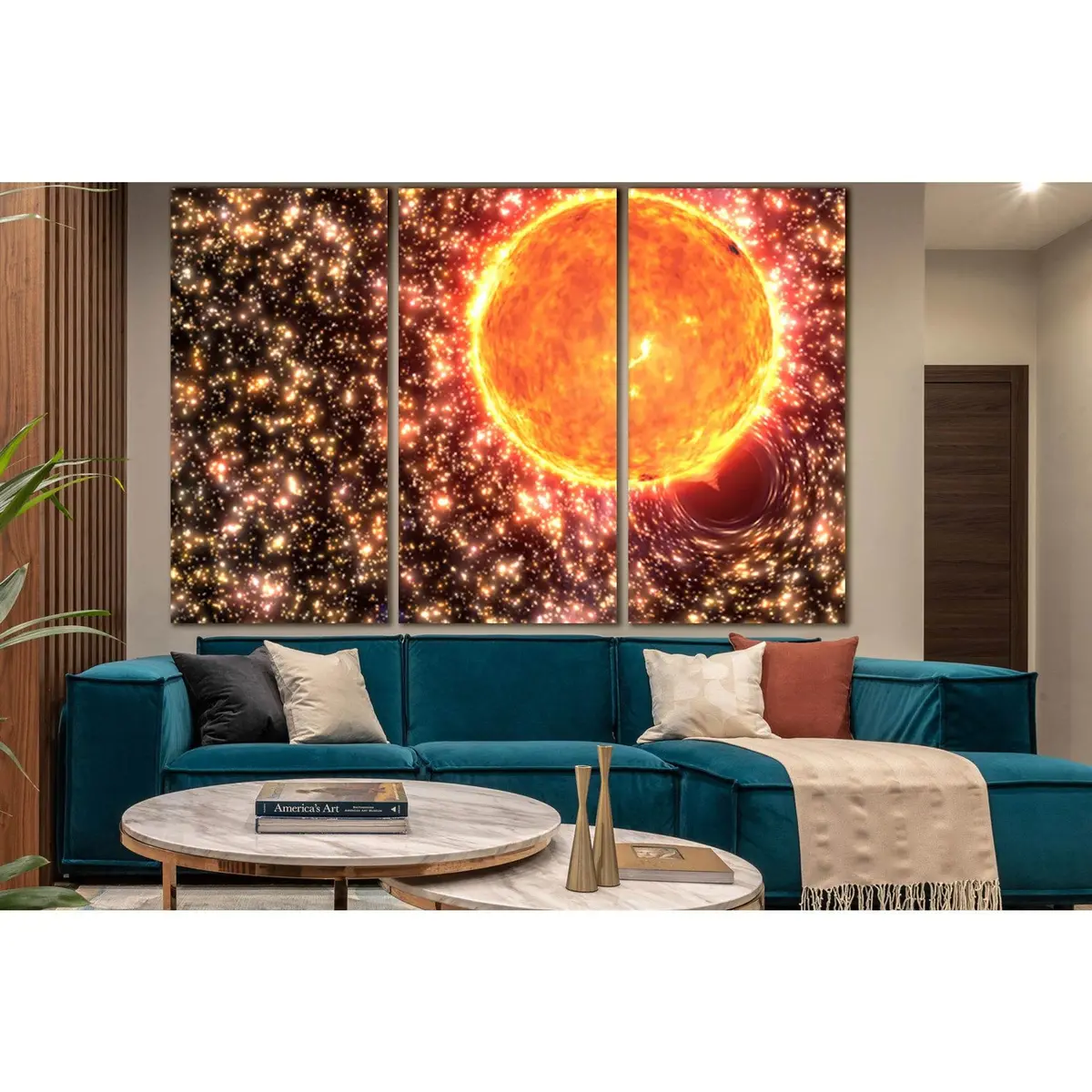 Sun And Black Hole №Sl982 Ready To Hang Canvas Print 5