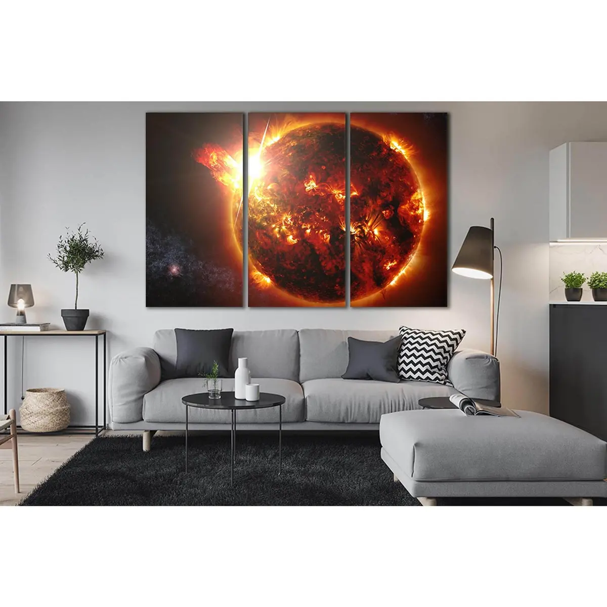 Sun In Space №Sl389 Ready To Hang Canvas Print 5