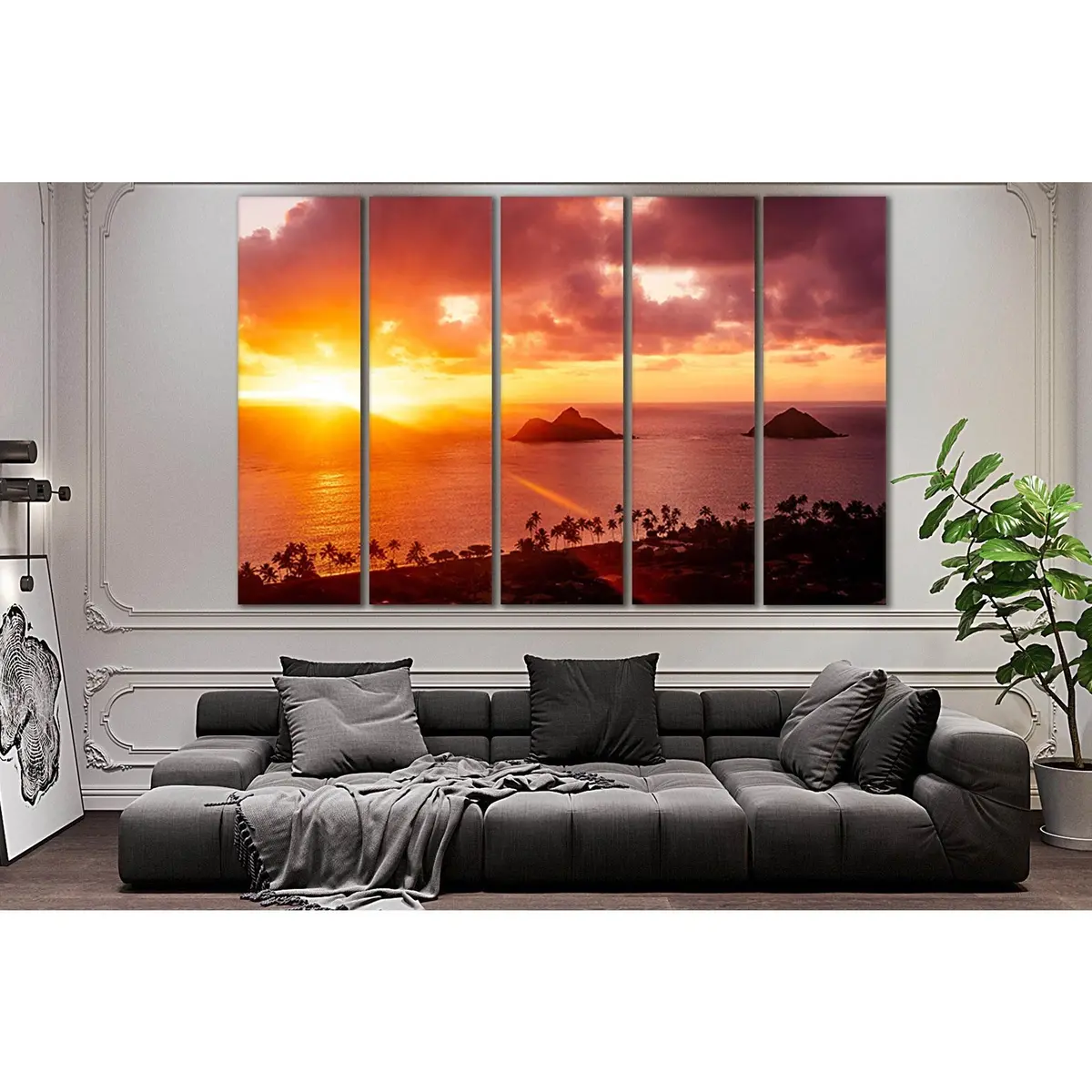 Stunning Sun Ray Sunset Canvas Art №SL261 – Premium Ready-to-Hang Wall Decor - Image 3