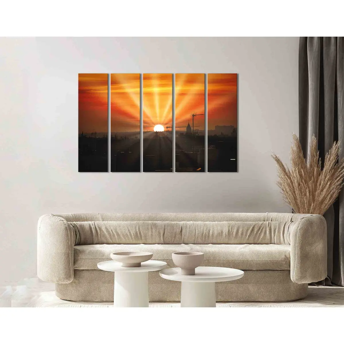 Sun Rays Artwork D1230 — Ready-to-Hang Canvas Print - Image 3