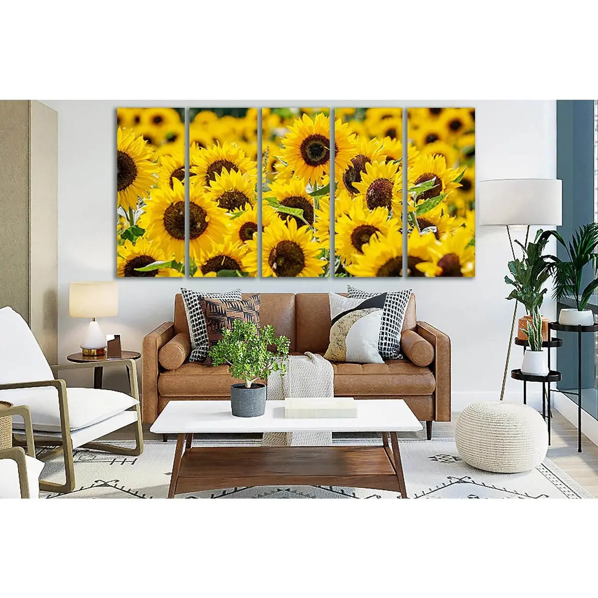 Sunflower Field Canvas Art №SL691 – Premium Ready-to-Hang Wall Decor - Image 3