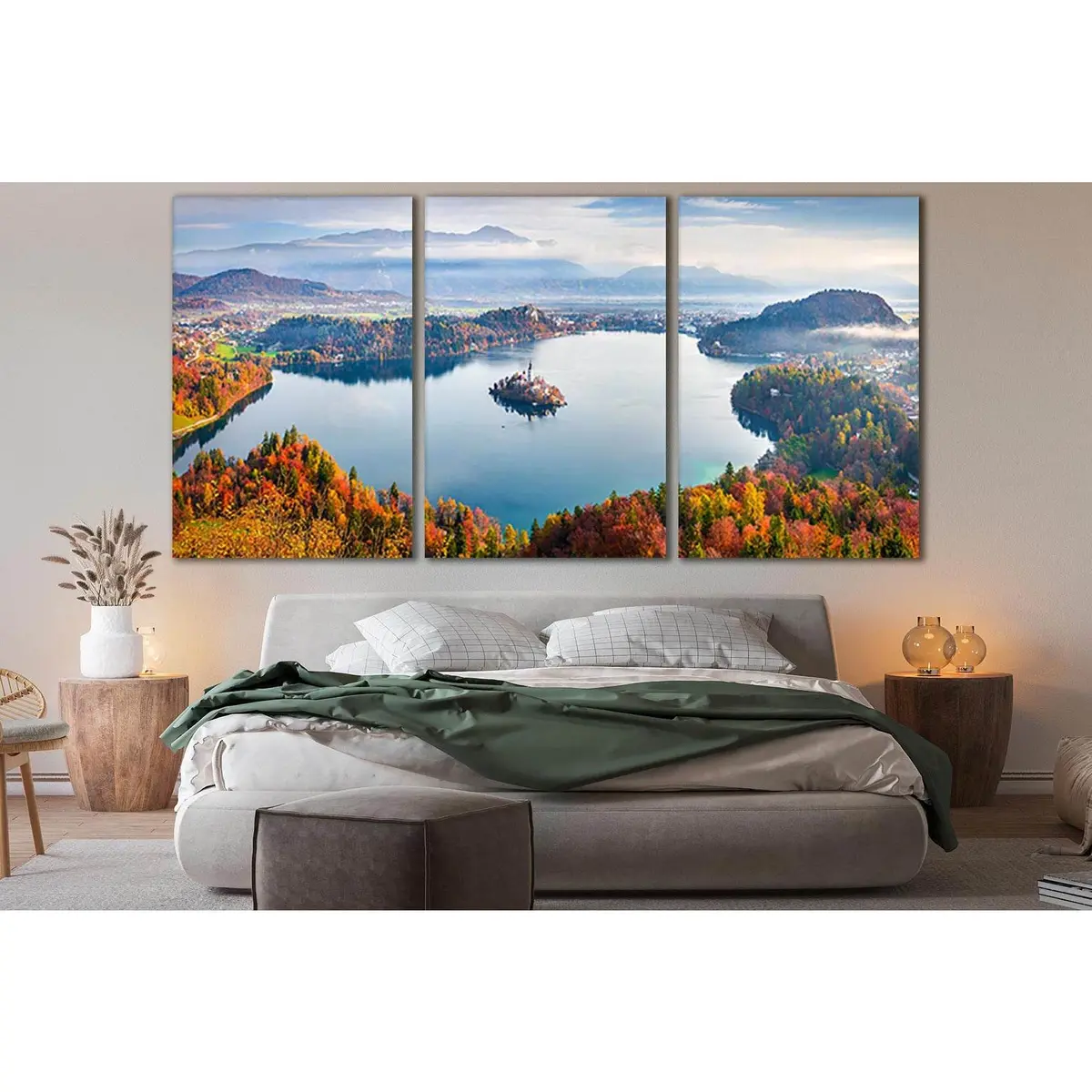 Sunny Autumn Landscape In Julian Alps №Sl650 Ready To Hang Canvas Print 5