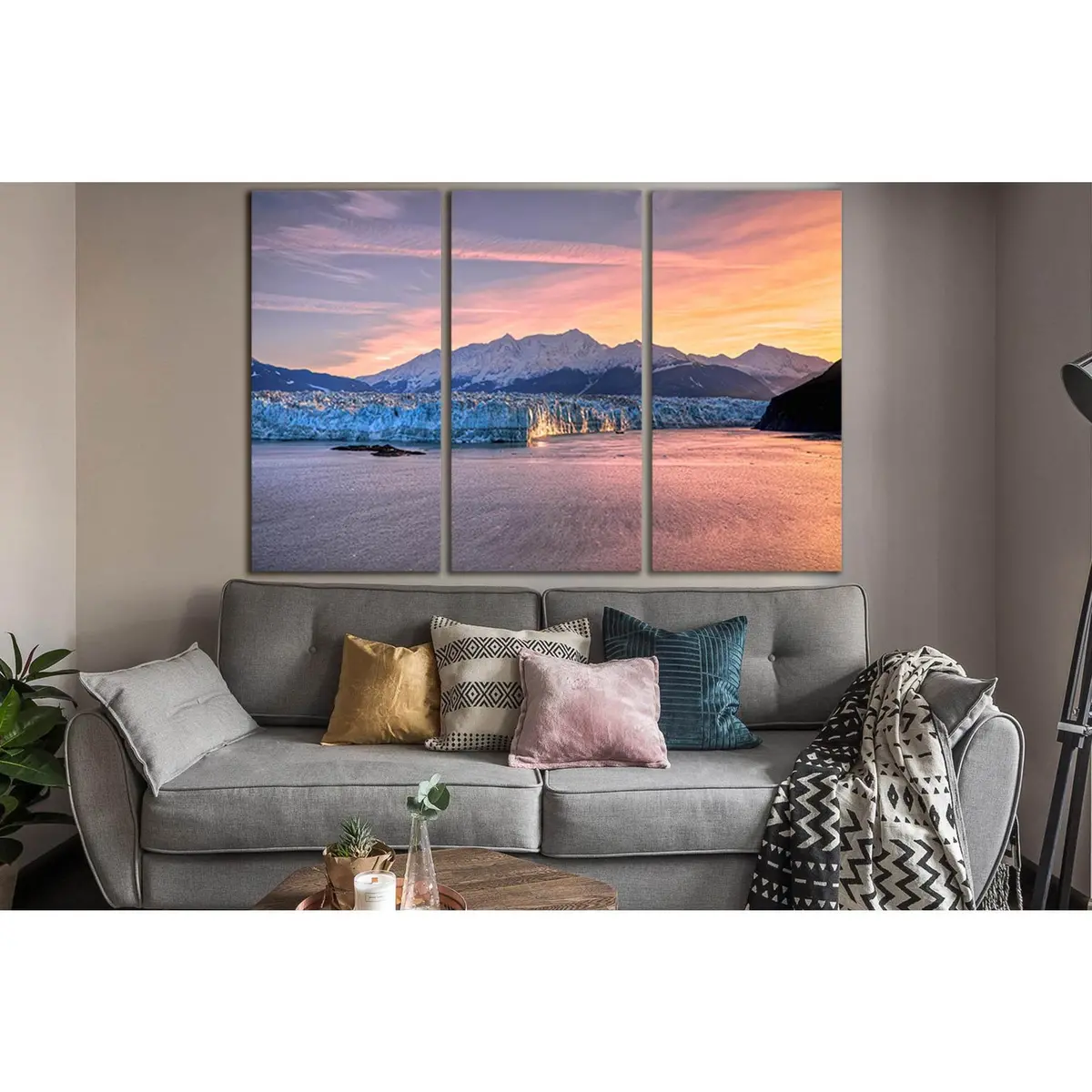 Sunrise At Hubbard Glacier Alaska №Sl1317 Ready To Hang Canvas Print 5
