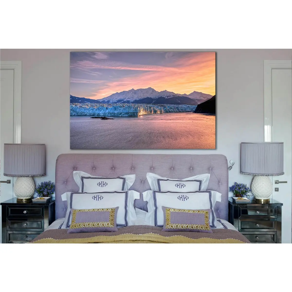 Sunrise At Hubbard Glacier Alaska №Sl1317 Ready To Hang Canvas Print 2