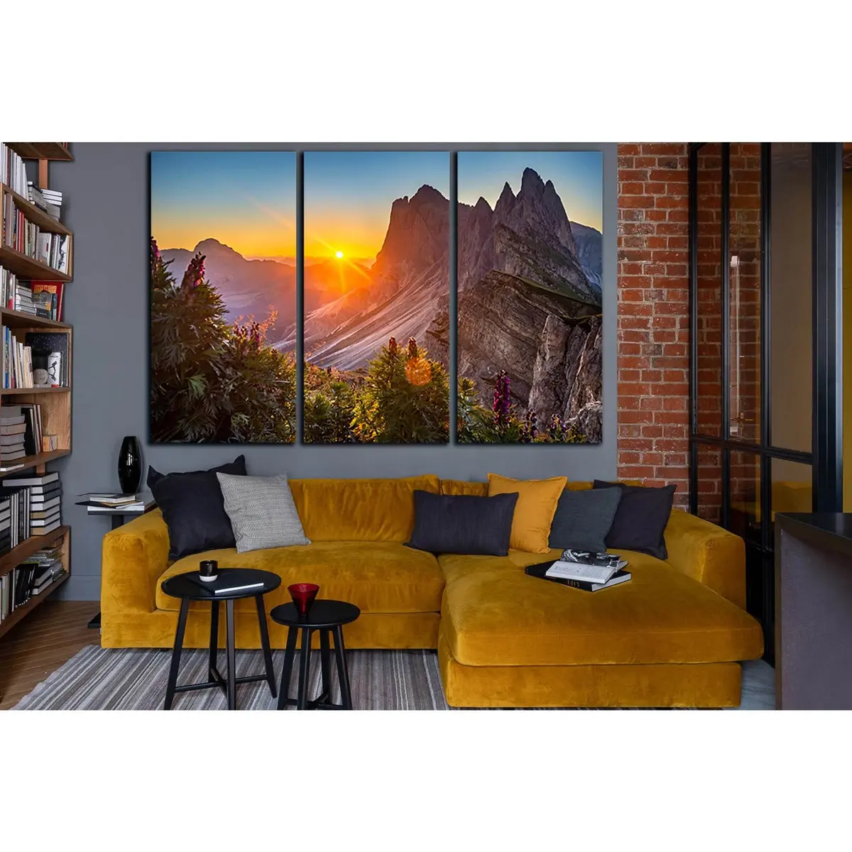 Sunrise At The Dolomites Italy №Sl1586 Ready To Hang Canvas Print 5