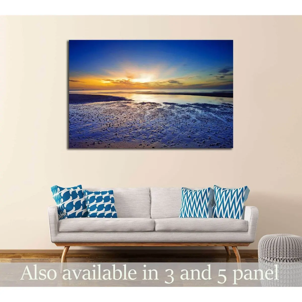 Sunrise At The Horizon, Huahin, Thailand №2680 Ready To Hang Canvas Print 1