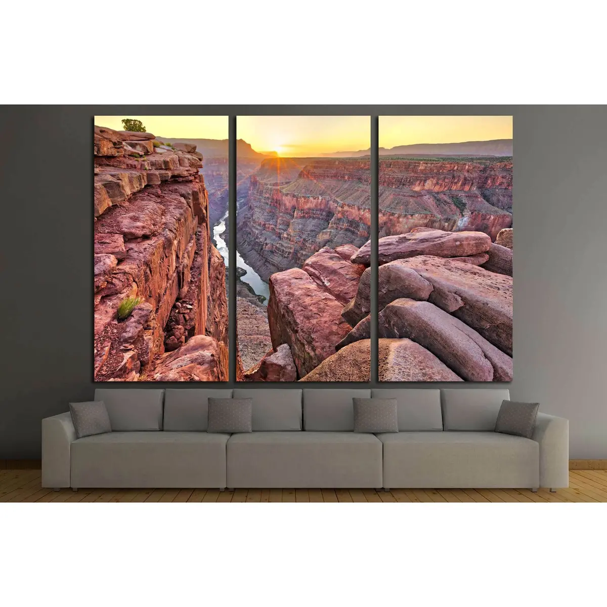 Sunrise At Toroweap In Grand Canyon National Park №3116 Ready To Hang Canvas Print 5
