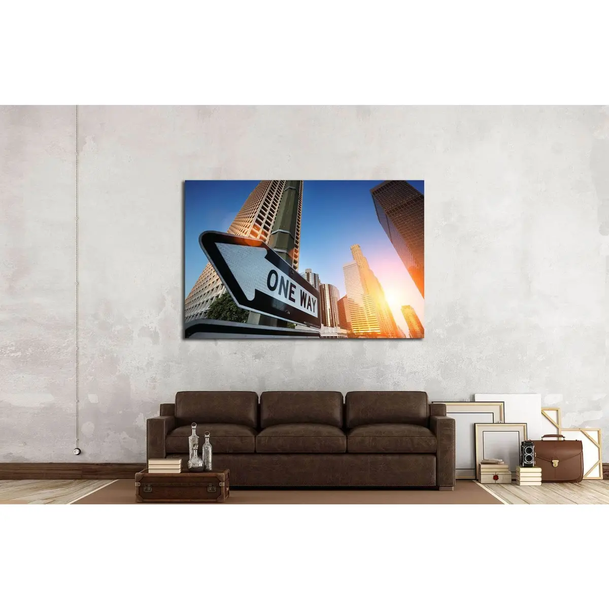 Sunrise Over Downtown Los Angeles, California, Usa №1924 Ready To Hang Canvas Print 3