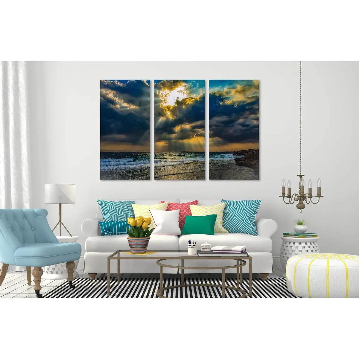 Sunrise Over The Sea №D1228 Ready To Hang Canvas Print 5