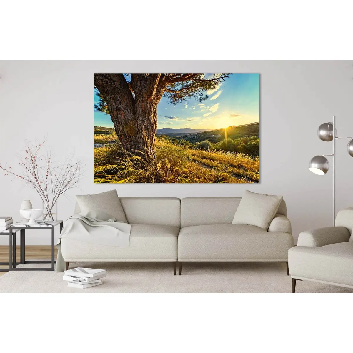 Sunrise View From The Hill №D1812 Ready To Hang Canvas Print 1