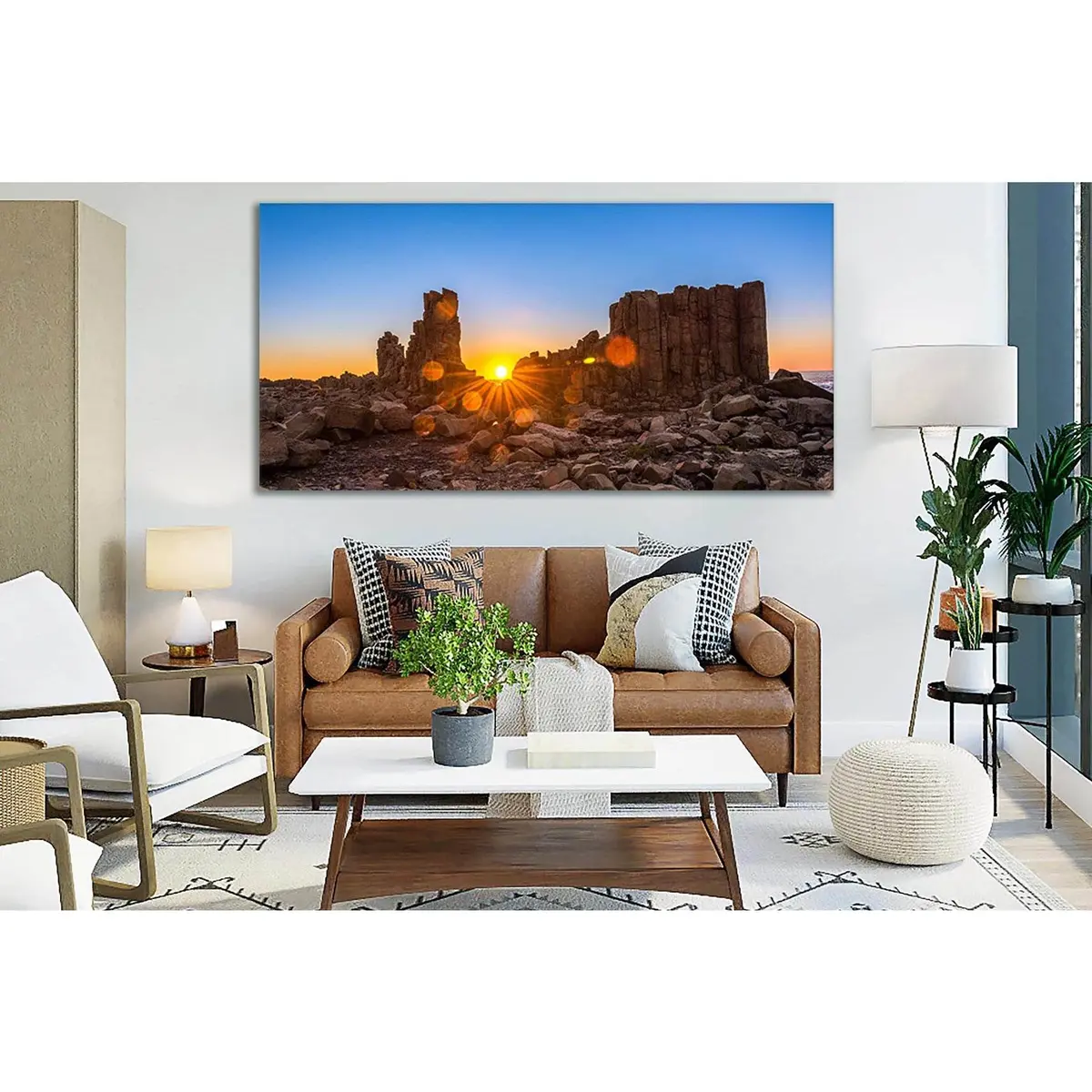 Sunset Among The Rocks №Sl271 Ready To Hang Canvas Print 2