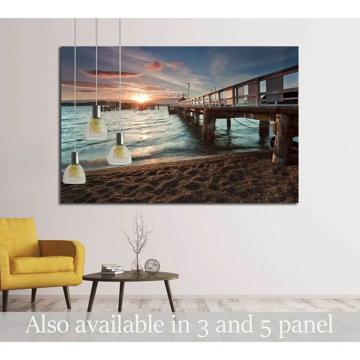 Sunset At Russell, Bay Of Islands, New Zealand №2225 Ready To Hang Canvas Print 1