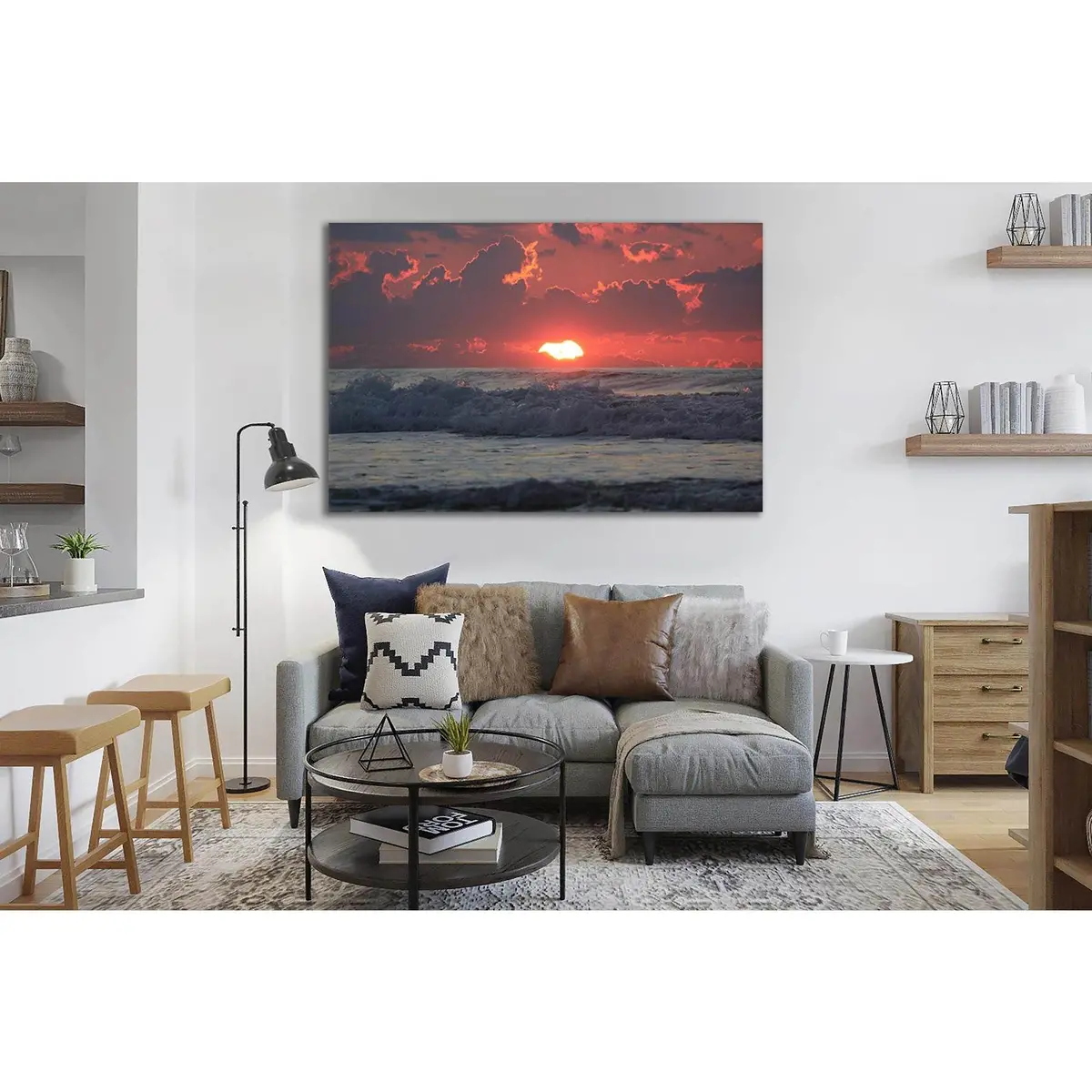 Sunset At Sea №Sl104 Ready To Hang Canvas Print 2