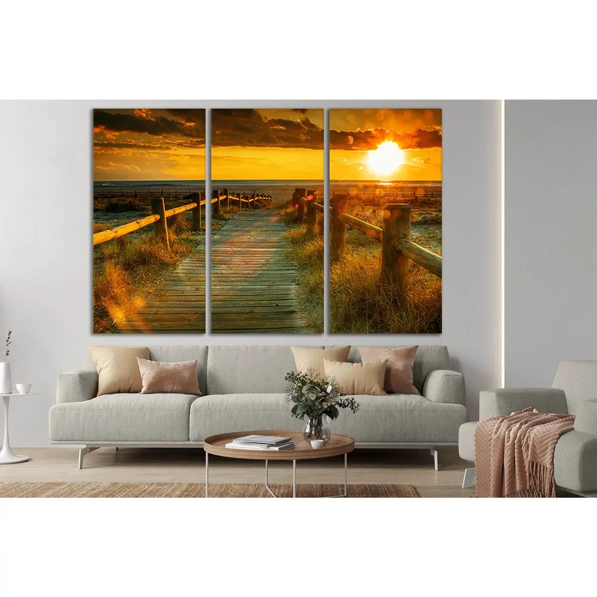 Sunset Beach №Sl148 Ready To Hang Canvas Print 5