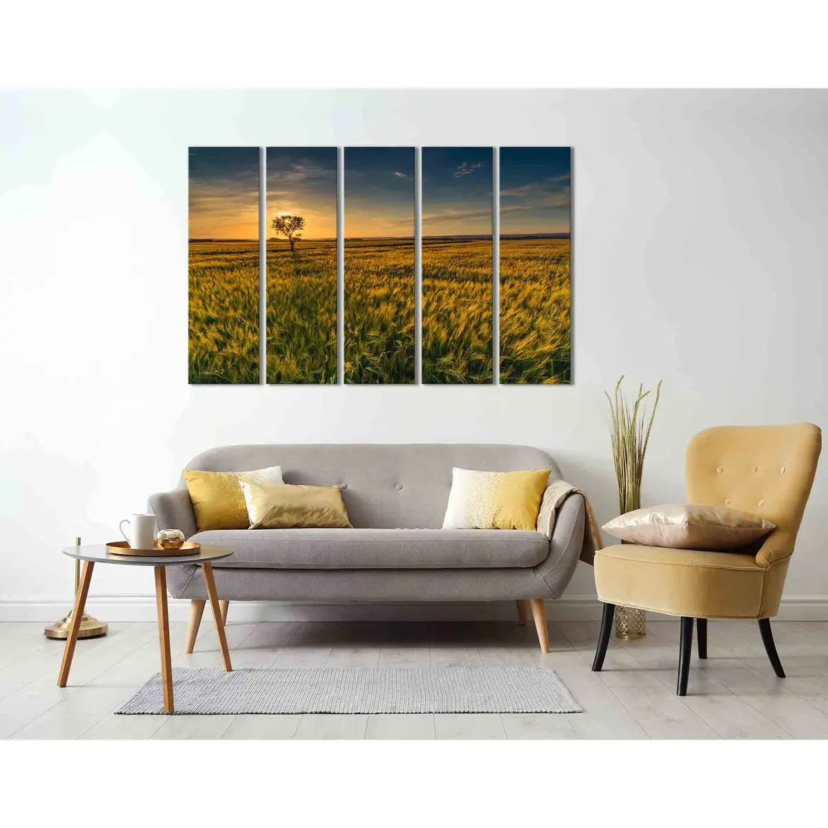 Sunset D1218 Premium Ready-to-Hang Canvas Wall Art - Image 3