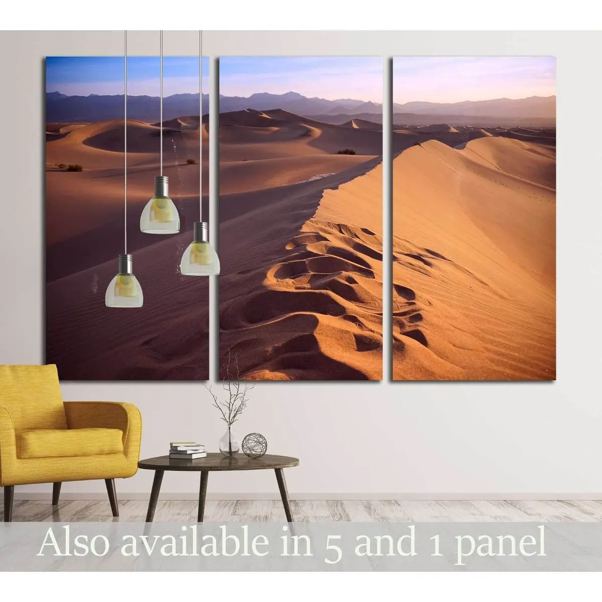 Sunset In Sahara Desert №3158 Ready To Hang Canvas Print 5
