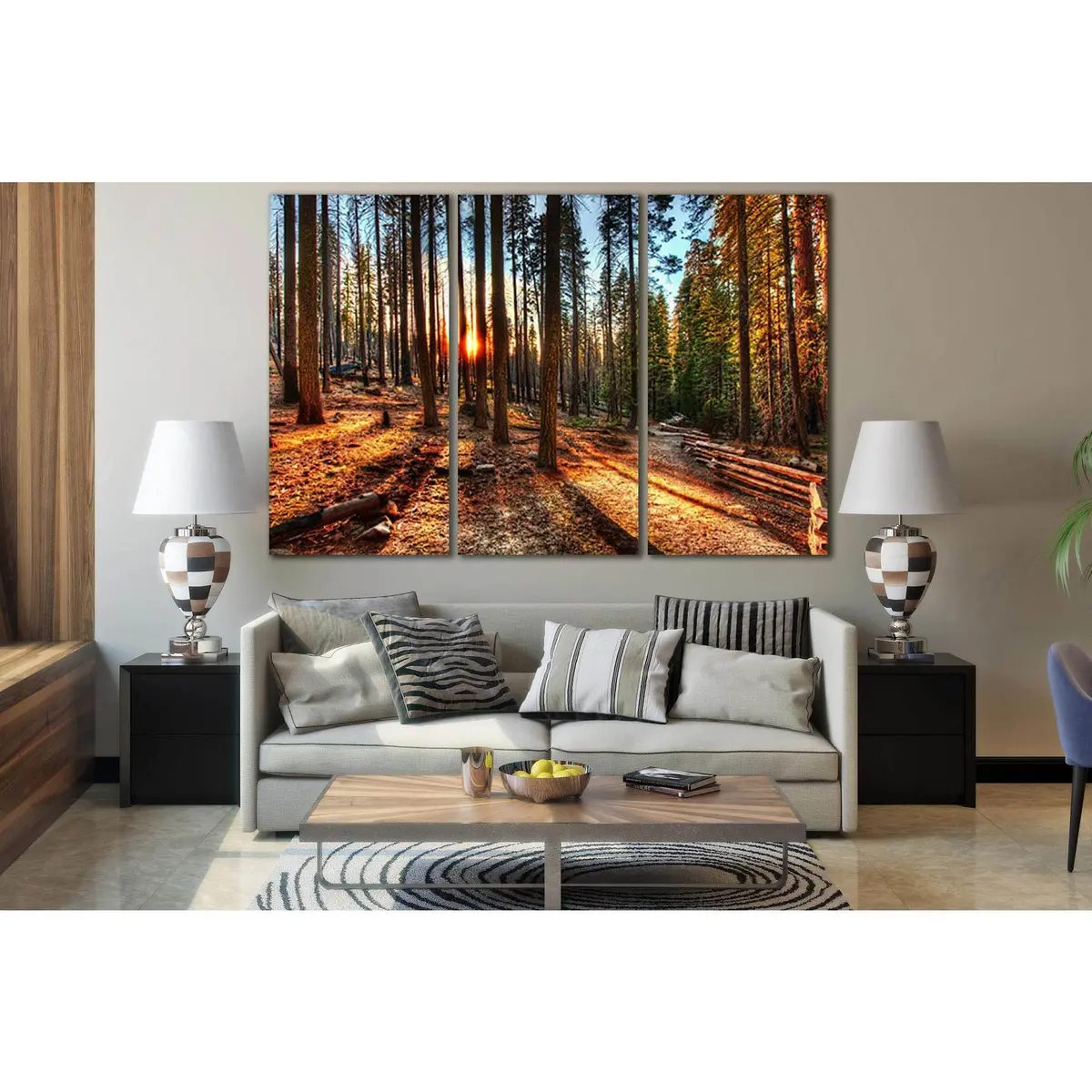 Sunset In The Forest №Sl251 Ready To Hang Canvas Print 5