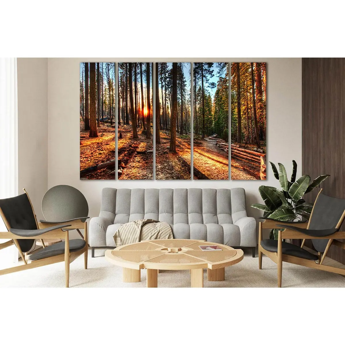 Forest Sunset Canvas Art №SL251 – Premium Ready-to-Hang Wall Decor - Image 3