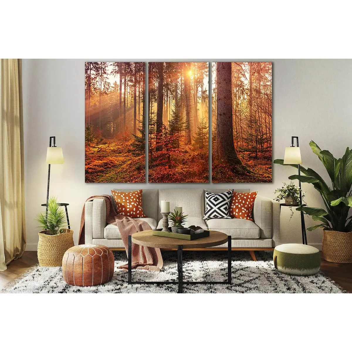 Sunset In The Forest №Sl801 Ready To Hang Canvas Print 5